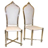 Pair of Lucite Side Chairs