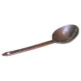 18th Century Welsh treen overscale spoon