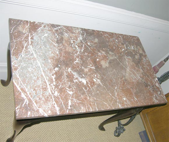 Queen Anne Marble Top Table 1