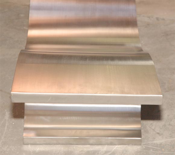 Maria Pergay stainless steel bench 3