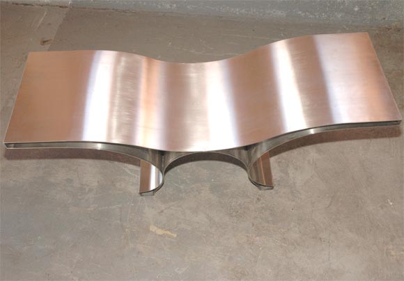 Maria Pergay stainless steel bench 4