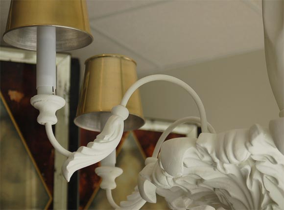 Dorothy Draper plaster chandelier. 1