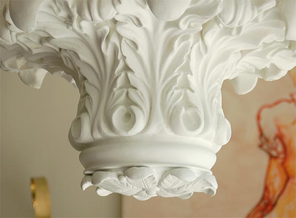Dorothy Draper plaster chandelier. 2