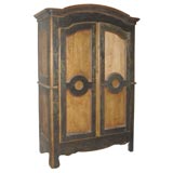 Handsome Italian Painted Armoire