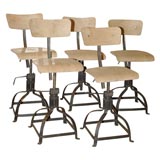 Vintage Industrial French chairs