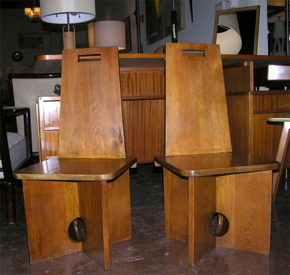 Pair of children's chairs by Ilonka Karasz, late 1920s.

13 3/4 