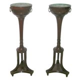 Pair of Mahogany Regency Style Plant Stands