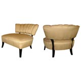 Pair of Large Billy Haines Style Chairs