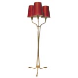 Vintage Elegant 3-Light Floor Lamp by Stilnovo