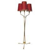 Retro Elegant 3-Light Floor Lamp by Stilnovo