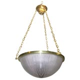 ceiling fixture in handblown glass