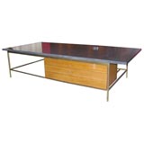 Paul McCobb  brass and marble coffee table