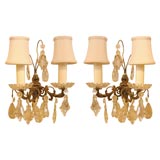 Pair of Crystal Sconces