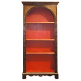 Pair of Black Chinoiserie Bookcases