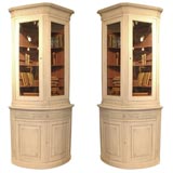 Antique Pair of Provential Corner Cabinets