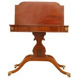 19th Century New York Lyre Based Card Table