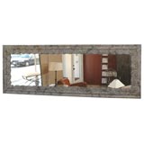 Antique Zinc Framed  Mirror