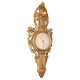 18th century giltwood barometer