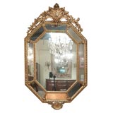 Antique gold leaf mirror.