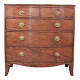 Antique English bowfront chest