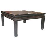 Square coffee table with hard cane interior
