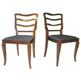 10 Deco Walnut Chairs