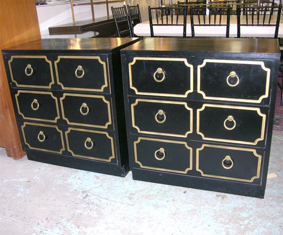 Pair  Dorothy Draper Style Chests