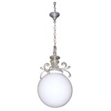 Antique French Globe Light Chandelier