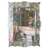 Etched French 40's Mirror