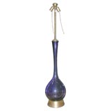 Marbro Purple Handblown Glass Lamp