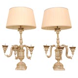 Pair If 18th. century Italian Torchere / as lamps