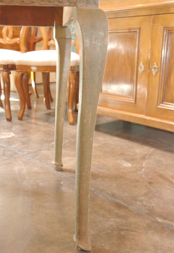 Italian Painted Table with Tile Top