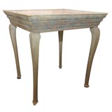 Italian Painted Table with Tile Top