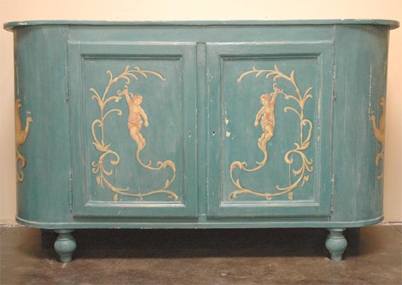 Painted 19th. century Italian Credenza