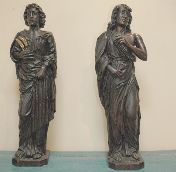 Pair of 17th. century Tuscan Angels
