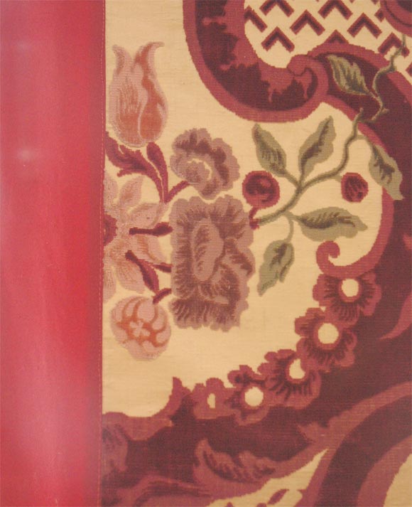 Pair of Italian Silk Velvet Panels from San Moise' For Sale 4