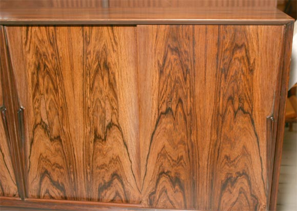 Mid-20th Century Danish Highly Figured Rosewood Credenza