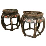 Pair Lotus tables Pair Lotus tables