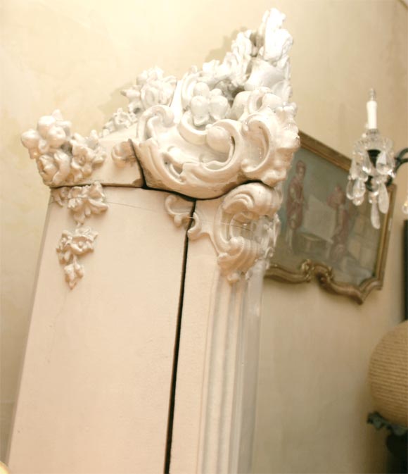 18th Century and Earlier Rococo Faience Palace Stove