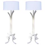 A Pair of Sculptural French Art Moderne Floor Lamps