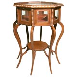 English Edwardian display table.