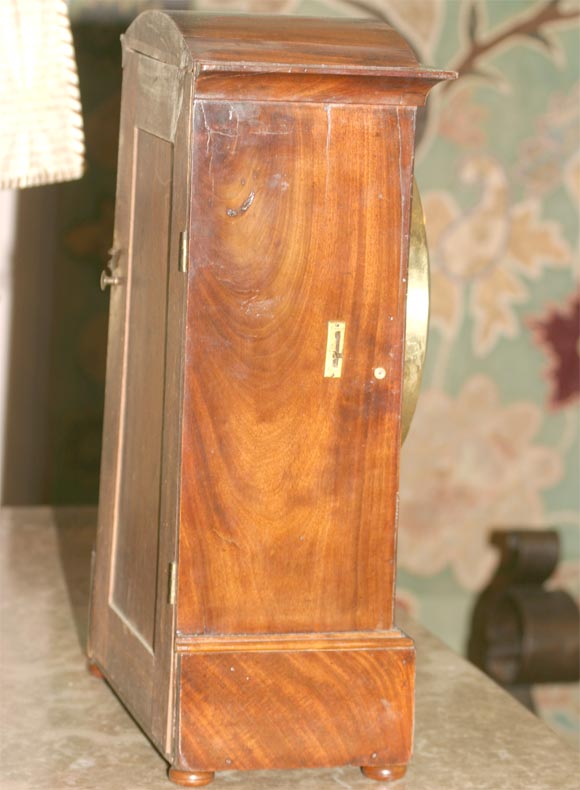 19th Century Mahogany Bonnet Clock For Sale