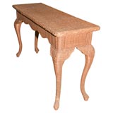 Vintage wicker console