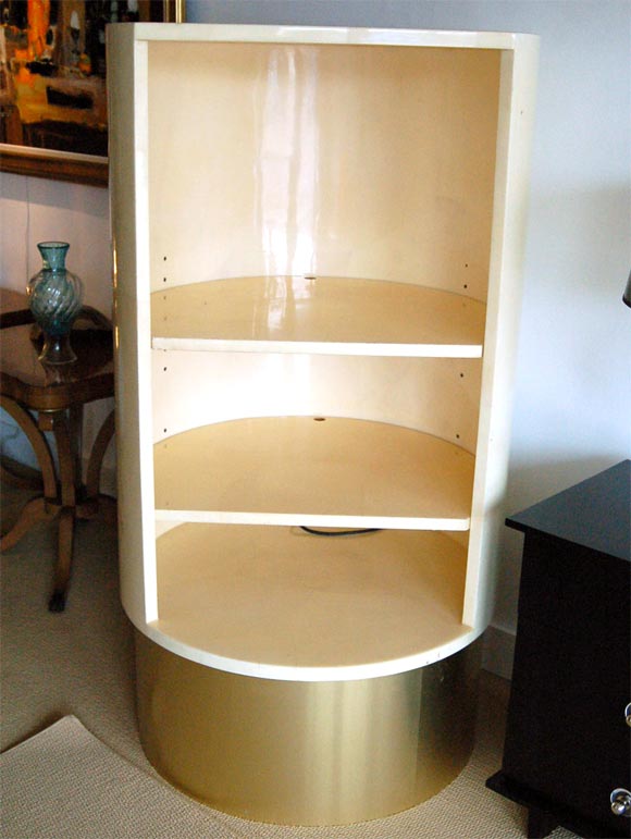 KARL SPRINGER GOAT SKIN ENTERTAINMENT CENTER