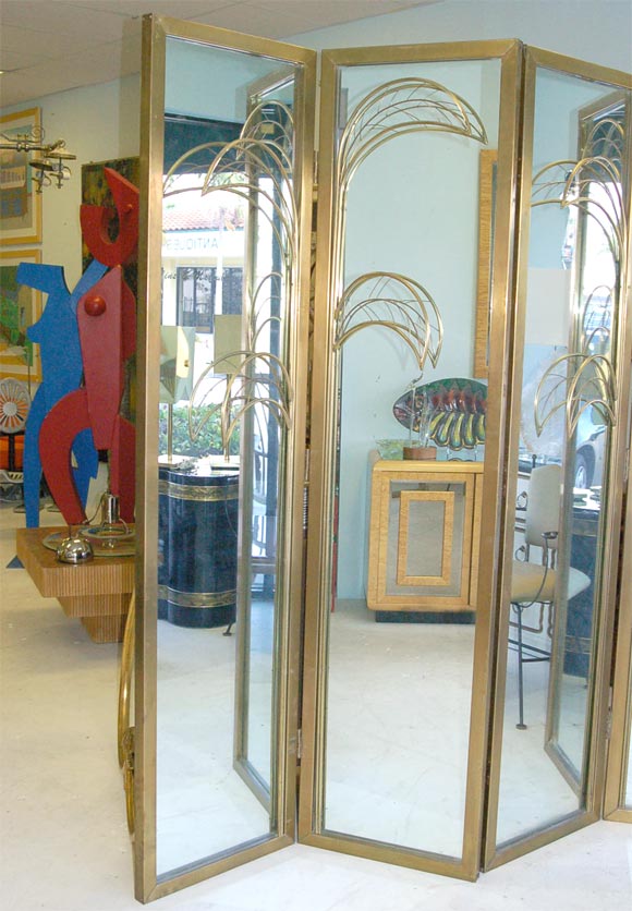 ''OVER-THE-TOP'' BRONZE MIRRORED SCREEN