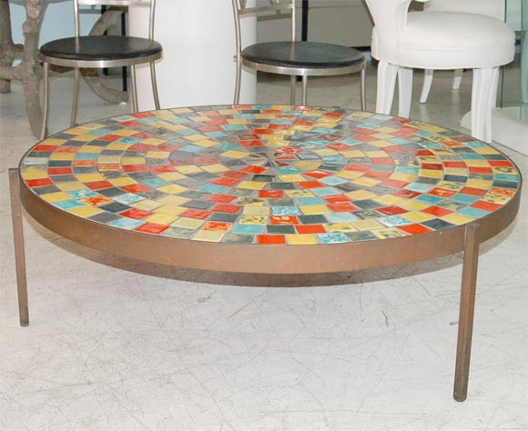 INCREDIBLE TILE TOP COFFEE TABLE