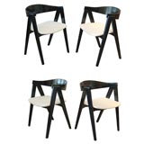 ALLAN GOULD "COMPASS CHAIRS" SET OF 4