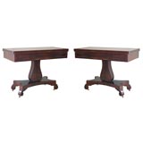 Pair of Empire Card Tables