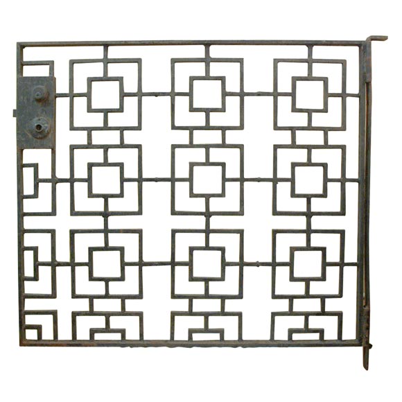 Mid-Century Modern Iron Gate