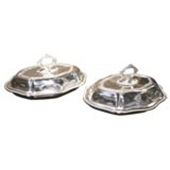 Pair of Sheffield Serving Dishes 12